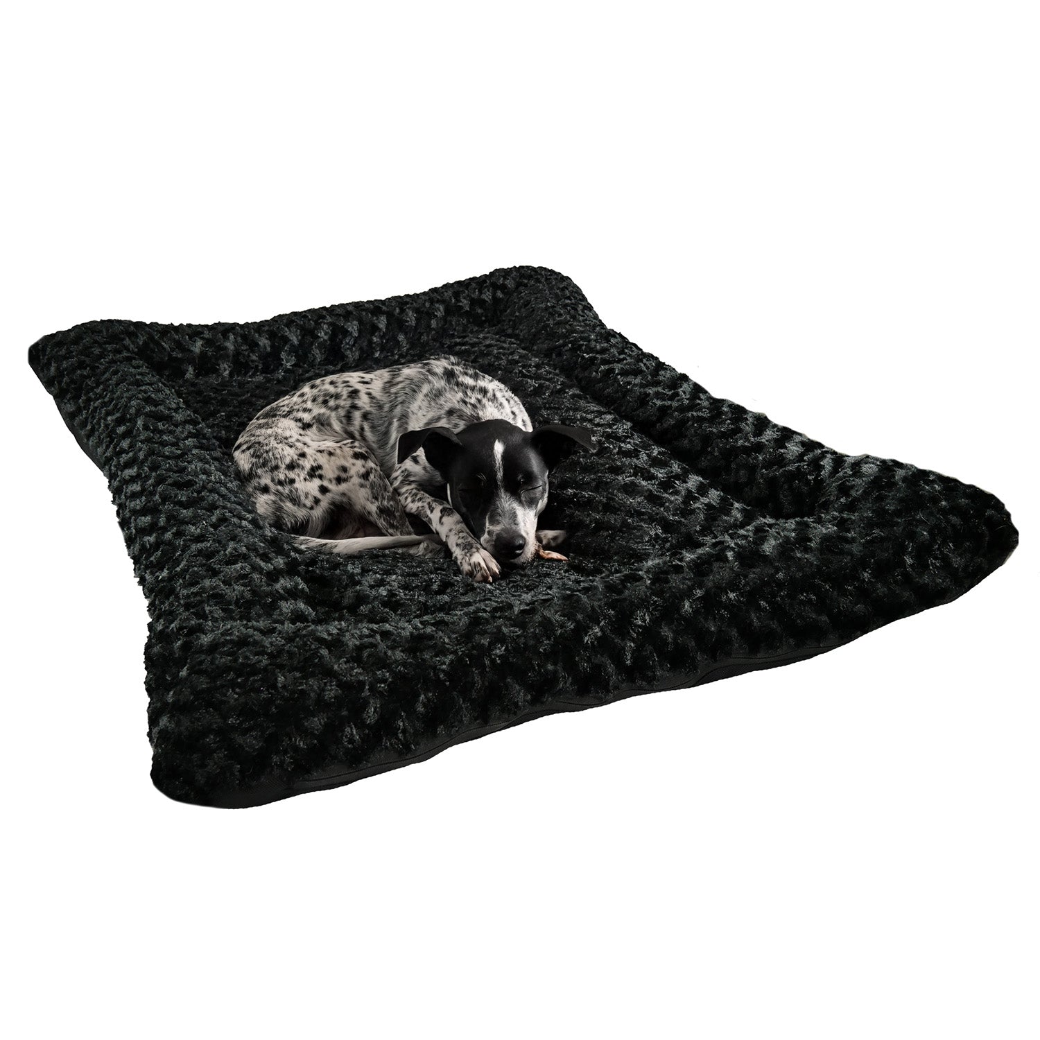 Dog Bed - Rectangle Bolstered Furvana™ 'Cloud'